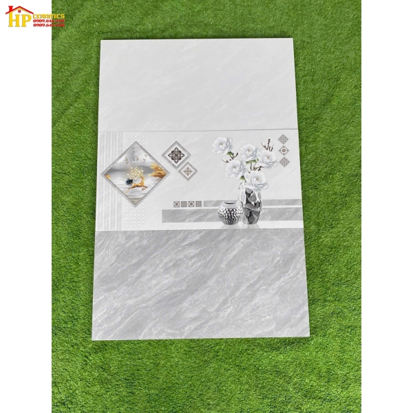 GẠCH ỐP TƯỜNG 30X60 VÂN ĐÁ XÁM ĐẬM LỢT ĐIỂM BÔNG SỨ TRẮNG 36304 CAO CẤP GIÁ RẺ