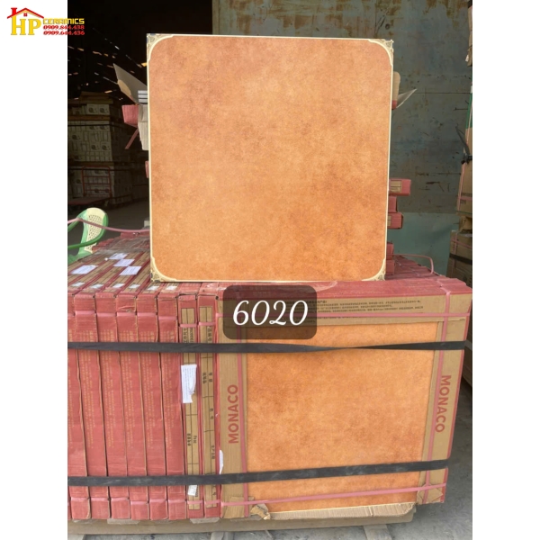 GẠCH LÁT NỀN 60X60 COTTO GIẢ CỔ NÂU LỢT 6020 CAO CẤP GIÁ RẺ