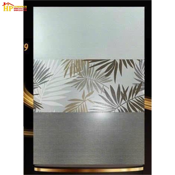 GẠCH ỐP TƯỜNG 30X60 XÁM VÂN SỢI DỆT XÁM ĐẬM LƠT  ĐIỂM LÁ CÂY 63339 CAO CẤP GIÁ RẺ