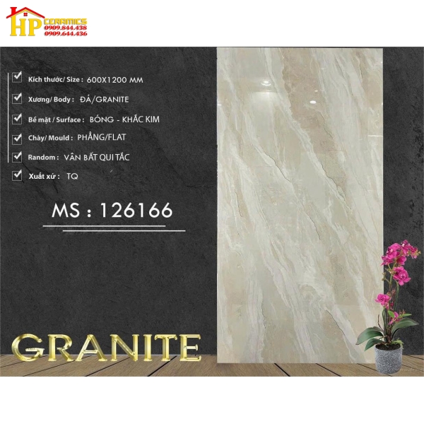 GẠCH LÁT NỀN 60X120 VÂN VÀNG KHẮC KIM 126166 CAO CẤP GIÁ RẺ