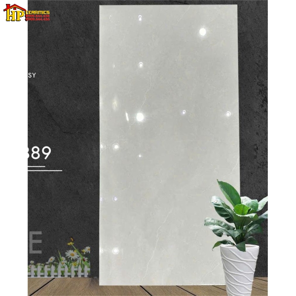 GẠCH LÁT NỀN 60X120 VÂN MÂY XÁM KEM 126889 CAO CẤP 