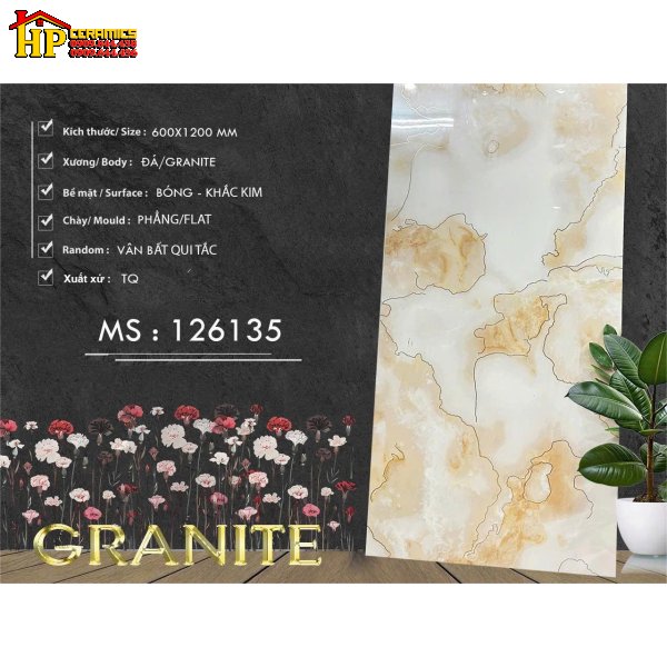 GẠCH LÁT NỀN 60X120 VÂN VÀNG KHẮC KIM 126135 CAO CẤP GIÁ RẺ
