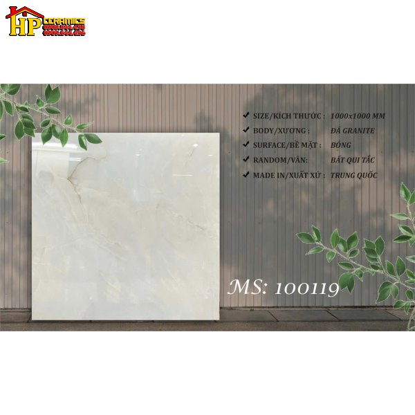 GẠCH LÁT NỀN 100X100 VÂN MÂY VÀNG 100119  NHẬP KHẨU CAO CẤP 