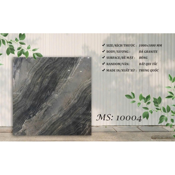 GẠCH LÁT NỀN 100X100 VÂN ĐÁ MARBLE SUỐI ĐẬM 10004 NHẬP KHẨU CAO CẤP
