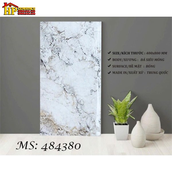 GẠCH ỐP TƯỜNG 40X80 VÂN ĐÁ XÁM NÂU MARBLE 484380 CAO CẤP GIÁ RẺ