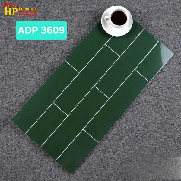 GẠCH TRANG TRÍ 30X60 Ô CHỮ NHẬT XANH XÂY GẠCH 3609 CAO CẤP GIÁ RẺ