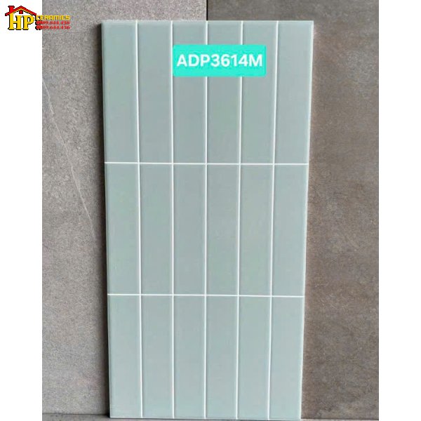 GẠCH TRANG TRÍ 30X60 18 Ô CHỮ NHẬT XANH LỤC 3614M CAO CẤP GIÁ RẺ
