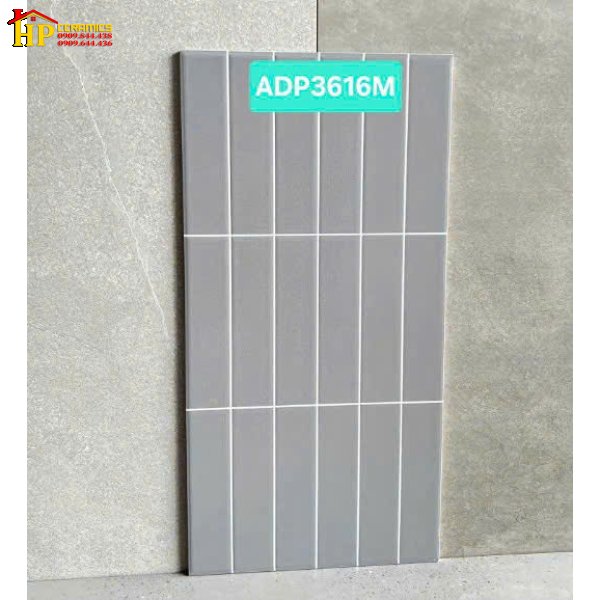 GẠCH TRANG TRÍ 30X60 18 Ô CHỮ NHẬT XÁM 3616M CAO CẤP GIÁ RẺ