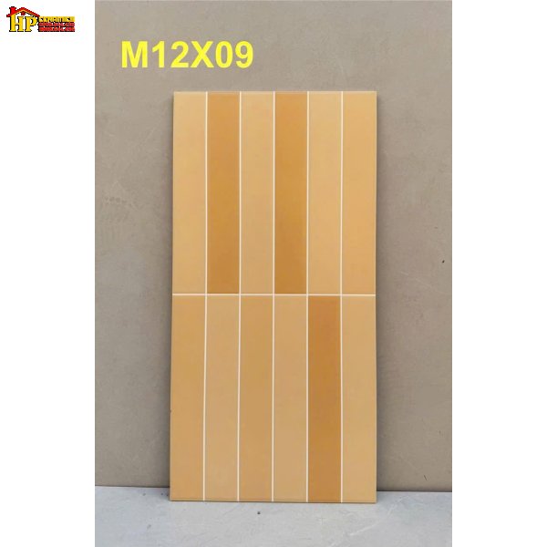 GẠCH TRANG TRÍ 30X60 12 Ô CHỮ NHẬT KEM NÂU M12X09 CAO CẤP GIÁ RẺ