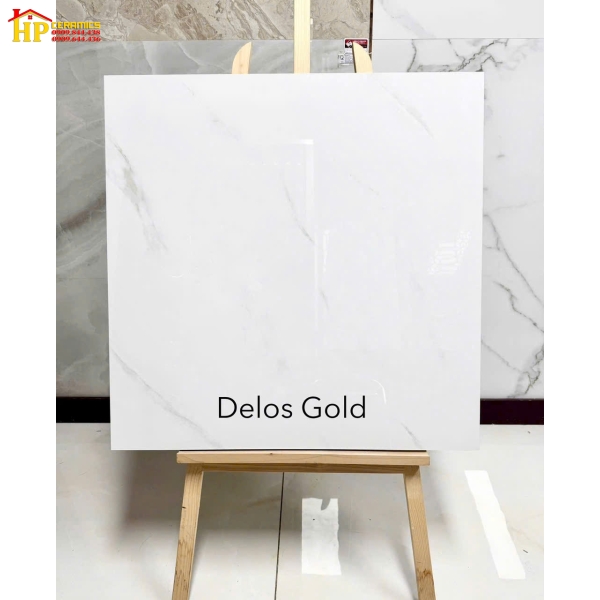 GẠCH LÁT NỀN 80X80 TRẮNG VÂN KHÓI DELOS GOLD CAO CẤP GIÁ RẺ