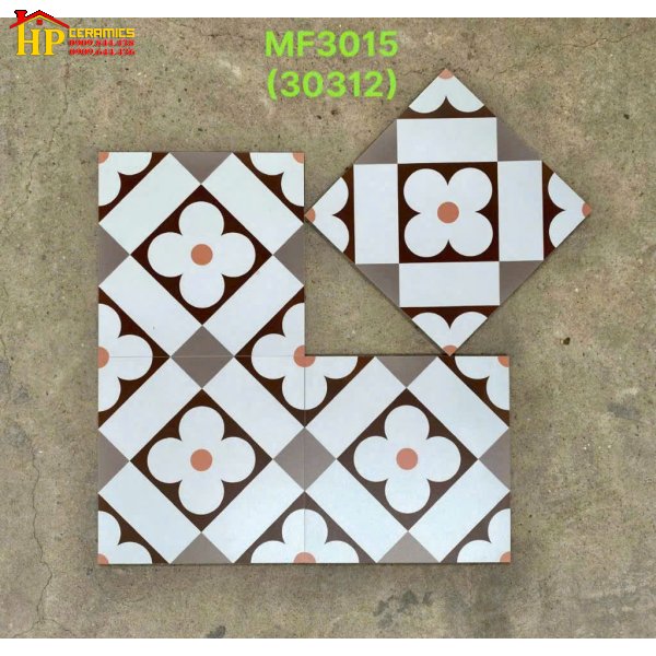 GẠCH BÔNG 30X30 HOA VĂN BÔNG CỔ ĐIỂN 3015 CAO CẤP GIÁ RẺ