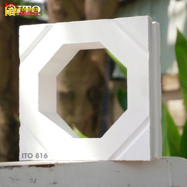 GẠCH BÔNG GIÓ 20X20 TRANG TRÍ HOA VĂN LỤC GIÁC 816 CAO CẤP GIÁ RẺ