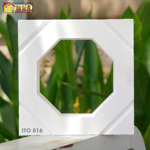 GẠCH BÔNG GIÓ 20X20 TRANG TRÍ HOA VĂN LỤC GIÁC 816 CAO CẤP GIÁ RẺ