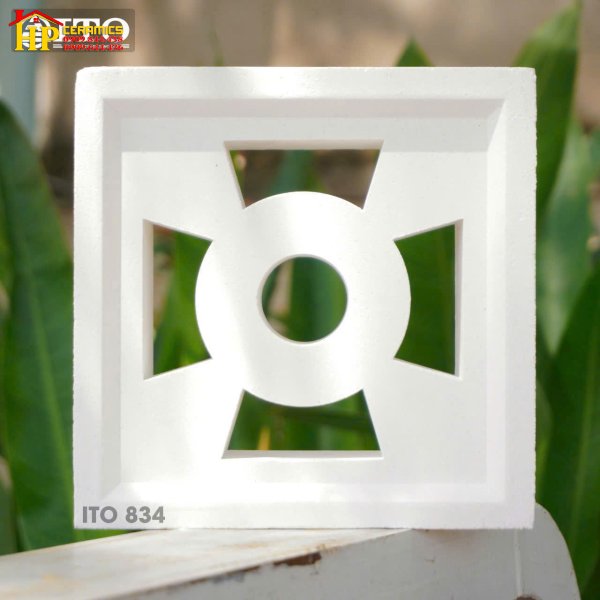 GẠCH BÔNG GIÓ 20X20 TRANG TRÍ HOA VĂN 4 CÁNH 834 CAO CẤP GIÁ RẺ