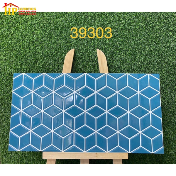 GẠCH TRANG TRÍ 30X60 HOA VĂN LỤC GIÁC NHỎ XANH 39303 CAO CẤP GIÁ RẺ