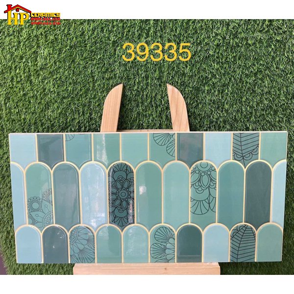 GẠCH TRANG TRÍ 30X60 HOA VĂN LÔNG VŨ XANH BÔNG 39335 CAO CẤP GIÁ RẺ