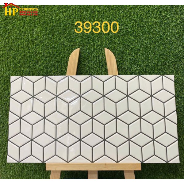 GẠCH TRANG TRÍ 30X60 LỤC GIÁC GHÉP MÀU TRẮNG 39300