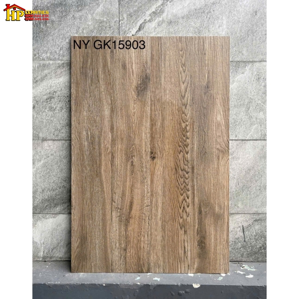 GẠCH GIẢ GỖ 15X90 VÂN GỖ MÀU NÂU ÓC CHÓ LỢT GK15903 CAO CẤP GIÁ RẺ