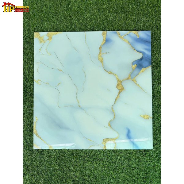 GẠCH LÁT NỀN 60X60 VÂN ĐÁ XANH BIỂN KHẮC KIM CHỈ VÀNG CAO CẤP GIÁ RẺ
