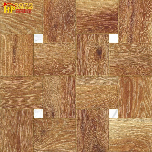 GẠCH LÁT NỀN 60X60 VÂN GỖ GHÉP YS6973 CAO CẤP GIÁ RẺ
