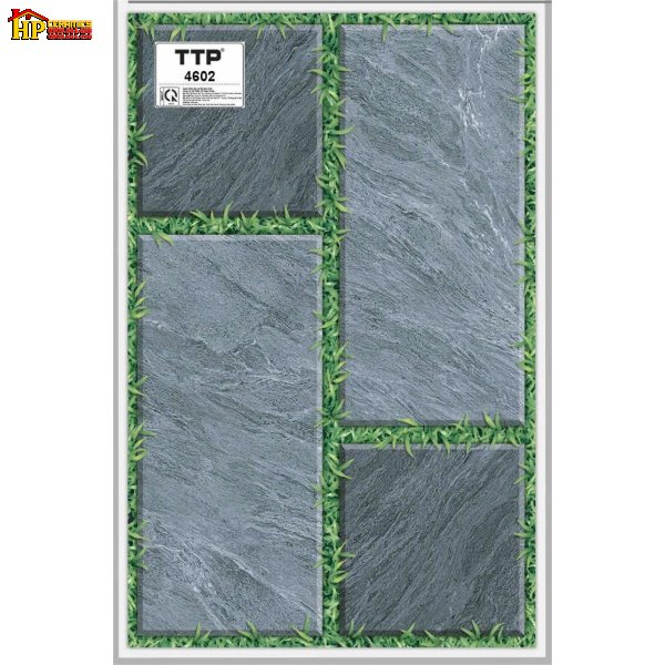 GẠCH LÁT SÂN 40X60 VÂN ĐÁ XÁM GHÉP CỎ 4602 CAO CẤP GIÁ RẺ