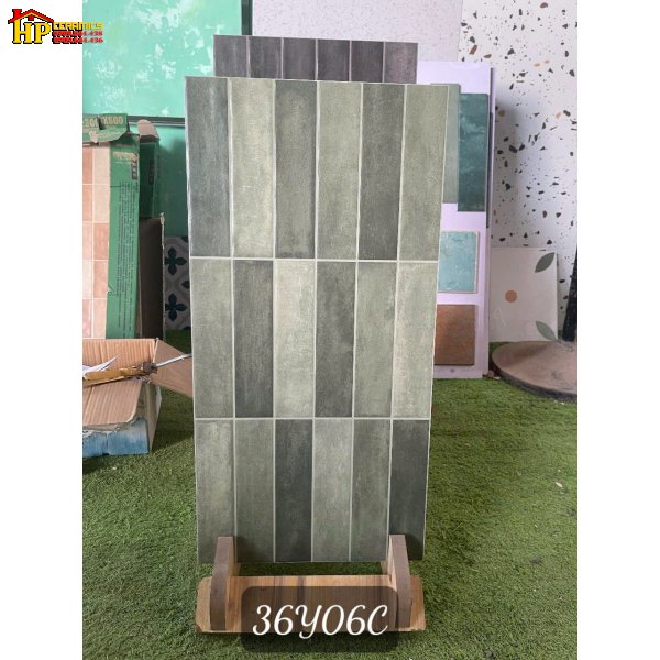 GẠCH TRANG TRÍ 30X60 Ô CHỮ NHẬT XÁM LOANG 36Y06C CAO CẤP GIÁ RẺ