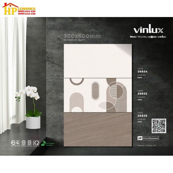 GẠCH ỐP TƯỜNG 30X60 VÂN ĐÁ XÉO NÂU ĐẬM LỢT ĐIỂM GHÉP HOA VĂN MỜ 26824 CAO CẤP GIÁ RẺ