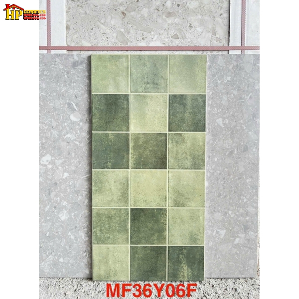 GẠCH TRANG TRÍ 30X60 Ô VUÔNG XANH LOANG 36Y06F CAO CẤP GIÁ RẺ