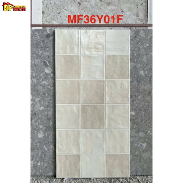 GẠCH TRANG TRÍ 30X60 Ô VUÔNG MÀU KEM LOANG 36Y01F CAO CẤP GIÁ RẺ