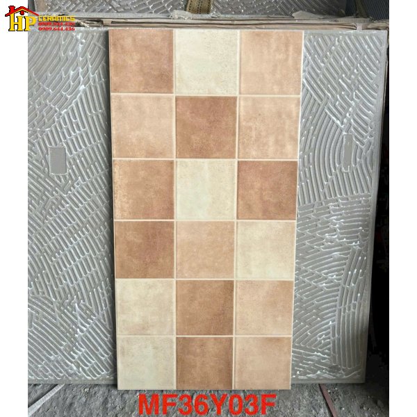 GẠCH TRANG TRÍ 30X60 Ô VUÔNG LOANG ĐỎ 36Y02F CAO CẤP GIÁ RẺ