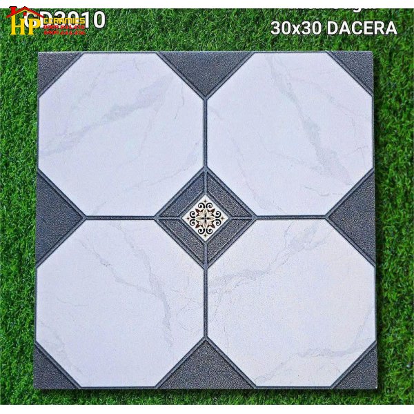 GẠCH LÁT NỀN TOLEL 30X30 HOA VĂN HÌNH LỤC GIÁC GHÉP TRẮNG KHÓI GD3010 CAO CẤP GIÁ RẺ