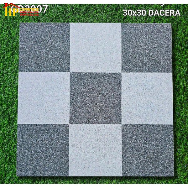 GẠCH LÁT NỀN TOLEL 30X30 9 Ô VUÔNG XÁM ĐẬM LỢT GD3007 CAO CẤP GIÁ RẺ