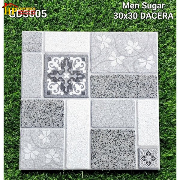 GẠCH LÁT NỀN TOLEL 30X30 HOA VĂN BÔNG XÁM GD3005 CAO CẤP GIÁ RẺ