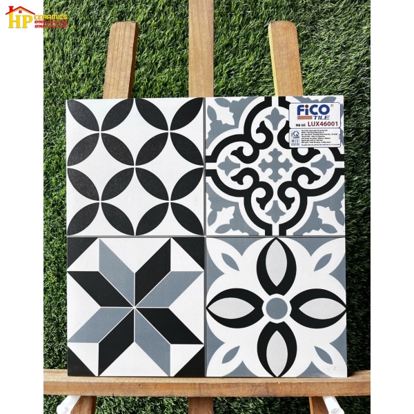 GẠCH TRANG TRÍ 40X40 BÔNG GIẢ CỔ GHÉP 46001 CAO CẤP GIÁ RẺ