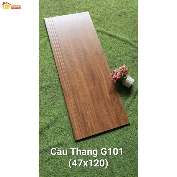 GẠCH CẦU THANG 47X120 VÂN GỖ XOÀI G101 CAO CẤP NHẬP KHẨU