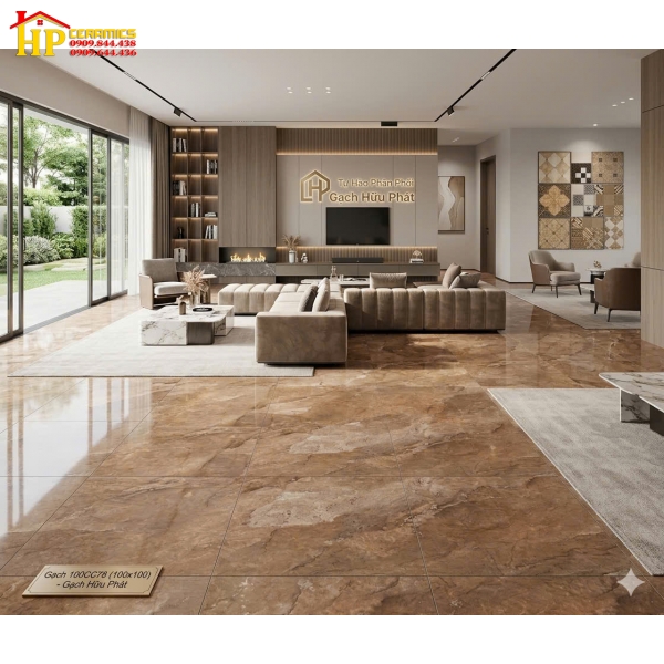 GẠCH LÁT NỀN 100X100 VÂN ĐÁ HỔ PHÁCH 100CC78 CAO CẤP 