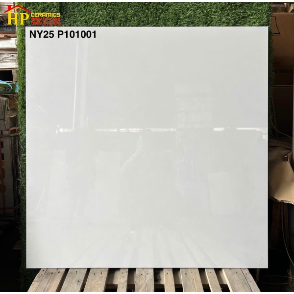 GẠCH LÁT NỀN 100X100 TRẮNG VÂN XÁM NHẸ 101001 CAO CẤP