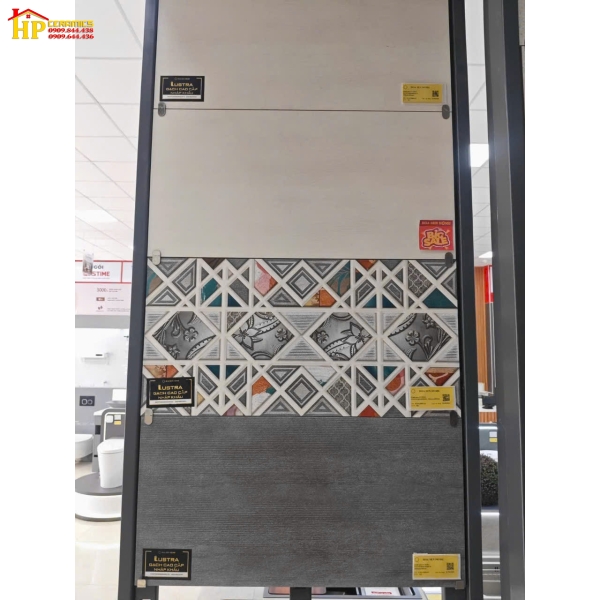GẠCH ỐP TƯỜNG 30X60 VÂN XÁM XI MĂNG ĐẬM LỢT ĐIỂM TAM GIÁC ĐA SẮC HIỆU ỨNG 3D NHẬP KHẨU CAO CẤP