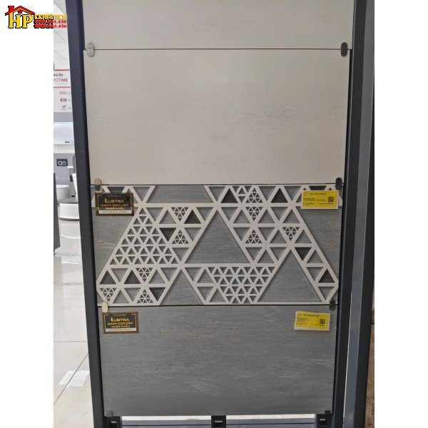 GẠCH ỐP TƯỜNG 30X60 VÂN SỌC XÁM ĐẬM LỢT ĐIỂM TAM GIÁC ĐA TẦNG HIỆU ỨNG 3D NHẬP KHẨU CAO CẤP
