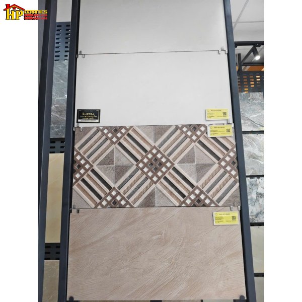 GẠCH ỐP TƯỜNG 30X60 VÂN ĐÁ NÂU XÉO ĐIỂM HÌNH VUÔNG XÉO HIỆU ỨNG 3D NHẬP KHẨU CAO CẤP