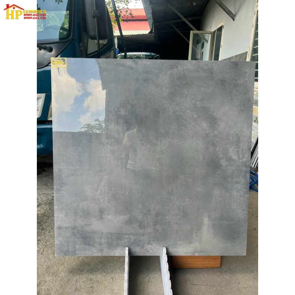 GẠCH LÁT NỀN 120X120 VÂN ĐÁ XÁM ĐẬM BÊ TÔNG NHẬP KHẨU CAO CẤP 
