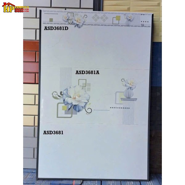 GẠCH ỐP TƯỜNG 30X60 VÂN ĐÁ XÁM MỜ ẨN ĐIỂM HỌA TIẾT ĐÓA HOA MẪU ĐƠN LỚN CAO CẤP