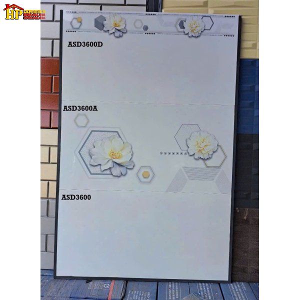 GẠCH ỐP TƯỜNG 30X60 TRẮNG TRƠN ĐIỂM HỌA TIẾT HOA MẪU ĐƠN BUNG NỞ BẢN LỚN CAO CẤP