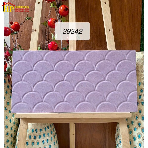 GẠCH TRANG TRÍ 30X60 SẮC TIM KHOAI MÔN HỌA TIẾT VẢY CÁ 3D NHẬP KHẨU CAO CẤP