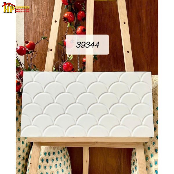 GẠCH TRANG TRÍ 30X60 SẮC MÀU TRẮNG HỌA TIẾT VẢY CÁ NHẬP KHẨU CAO CẤP