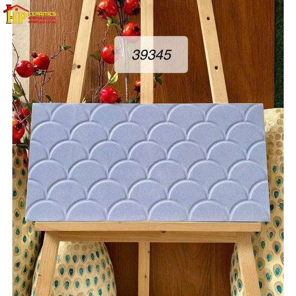 GẠCH TRANG TRÍ 30X60 SẮC MÀU XANH LAVENDER HỌA TIẾT VẢY CÁ 3D NHẬP KHẨU CAO CẤP