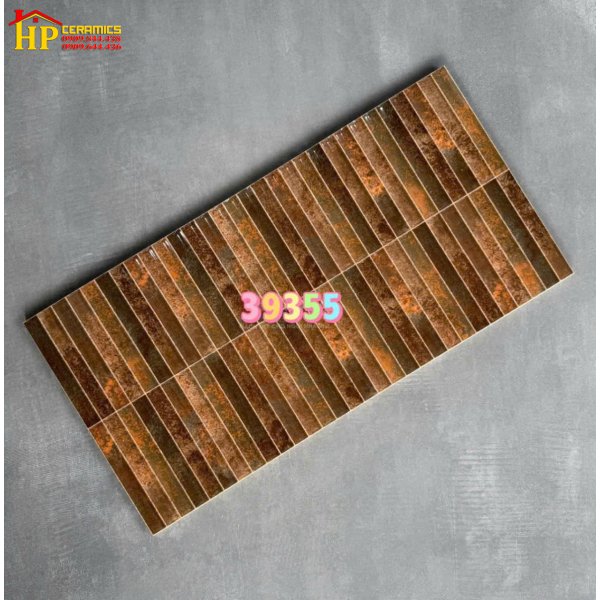 GẠCH TRANG TRÍ 30X60 SẮC MÀU NÂU ĐỒNG VỆT LOANG MÀU CAM CHÁY HỌA TIẾT SỌC ĐŨA 3D NHẬP KHẨU CAO CẤP