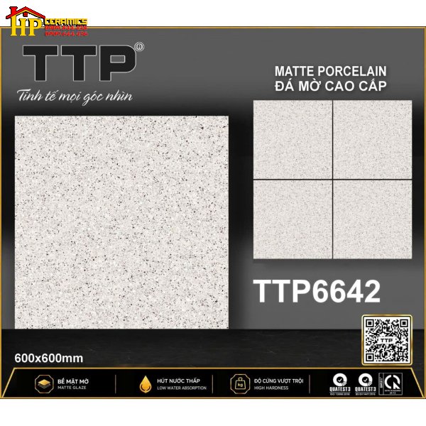 GẠCH LÁT NỀN 60X60 MÀU XÁM TRẮNG VÂN HẠT ĐÁ HẠT MỊN PHONG CÁCH TERRAZZO THỜI THƯỢNG CAO CẤP GIÁ RẺ