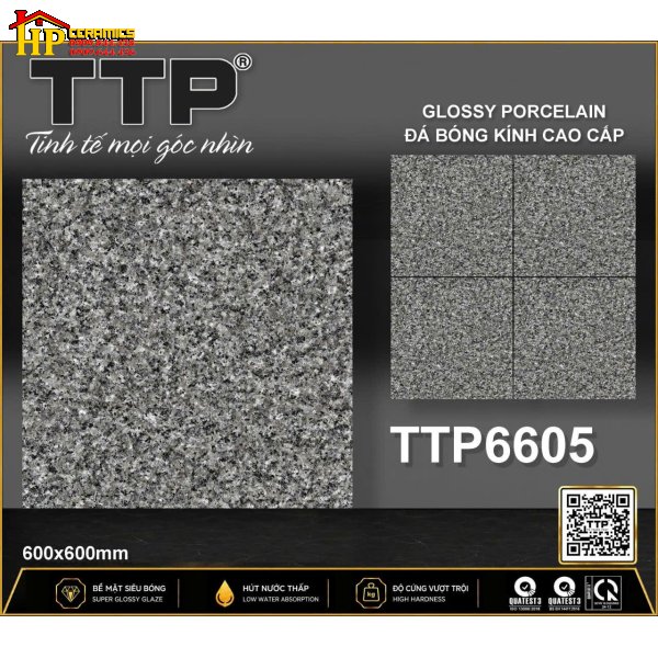 GẠCH LÁT NỀN 60X60 SẮC MÀU XÁM ĐEN HOA VĂN GIẢ ĐÁ HOA CƯƠNG HẠT MỊN CAO CẤP GIÁ RẺ