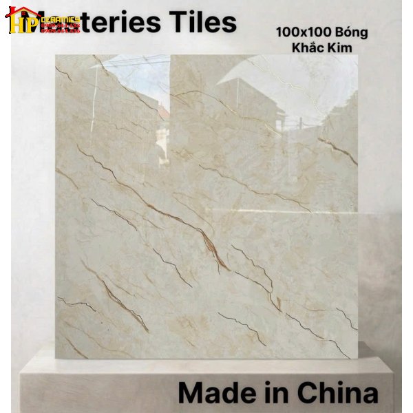 GẠCH LÁT NỀN 100X100 KHẮC KIM SẮC MÀU VÀNG BE VÂN ĐÁ TIA CHỚP NÂU ĐẤT NHẬP KHẨU CAO CẤP